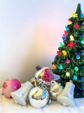 VINTAGE mercury glass Christmas ornaments
